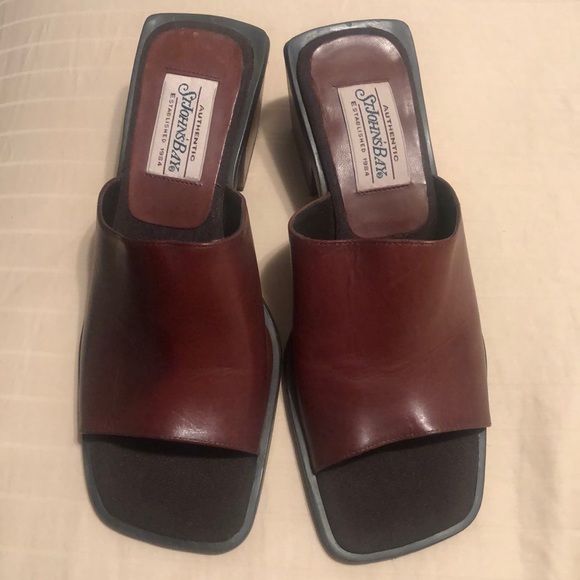 Brand new leather mules. - Picture 1 of 3
